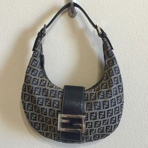 Fendi Navy Hobo Bag - Excellent Condition!